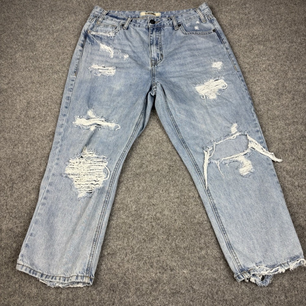 Rock & Roll Denim Straight Cropped‎ Jeans Women's 31x25 (Fits 33x24) High Rise